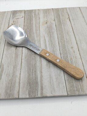 Vernon Stainless Steel Ice Cream Spade #2 Scoop Wood Handle 9 1/8"